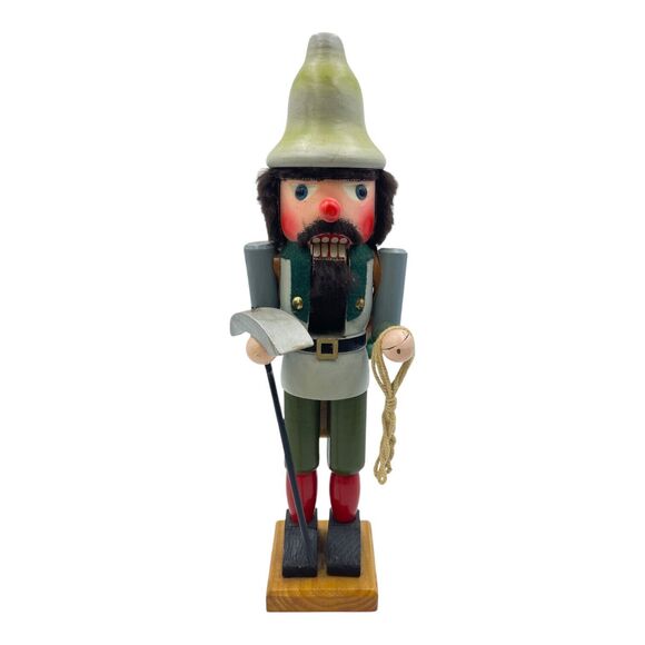 Vintage Nutcracker Mountain Man Climber W Rope Acts Backpack 15” - Picture 1 of 5